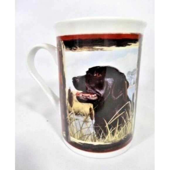 Black Labrador Retriever Hunting Dog Coffee Mug Cup 4-inches Ceramic NEW - Picture 1 of 3